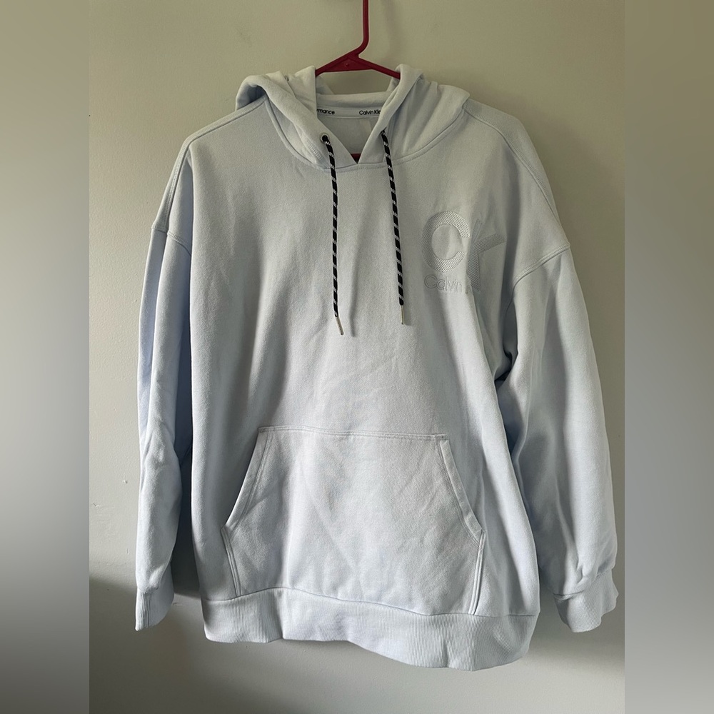 Calvin Klein Blue Hoodie Relaxed Fit